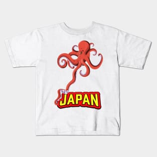 Japan Giant Squid Kids T-Shirt